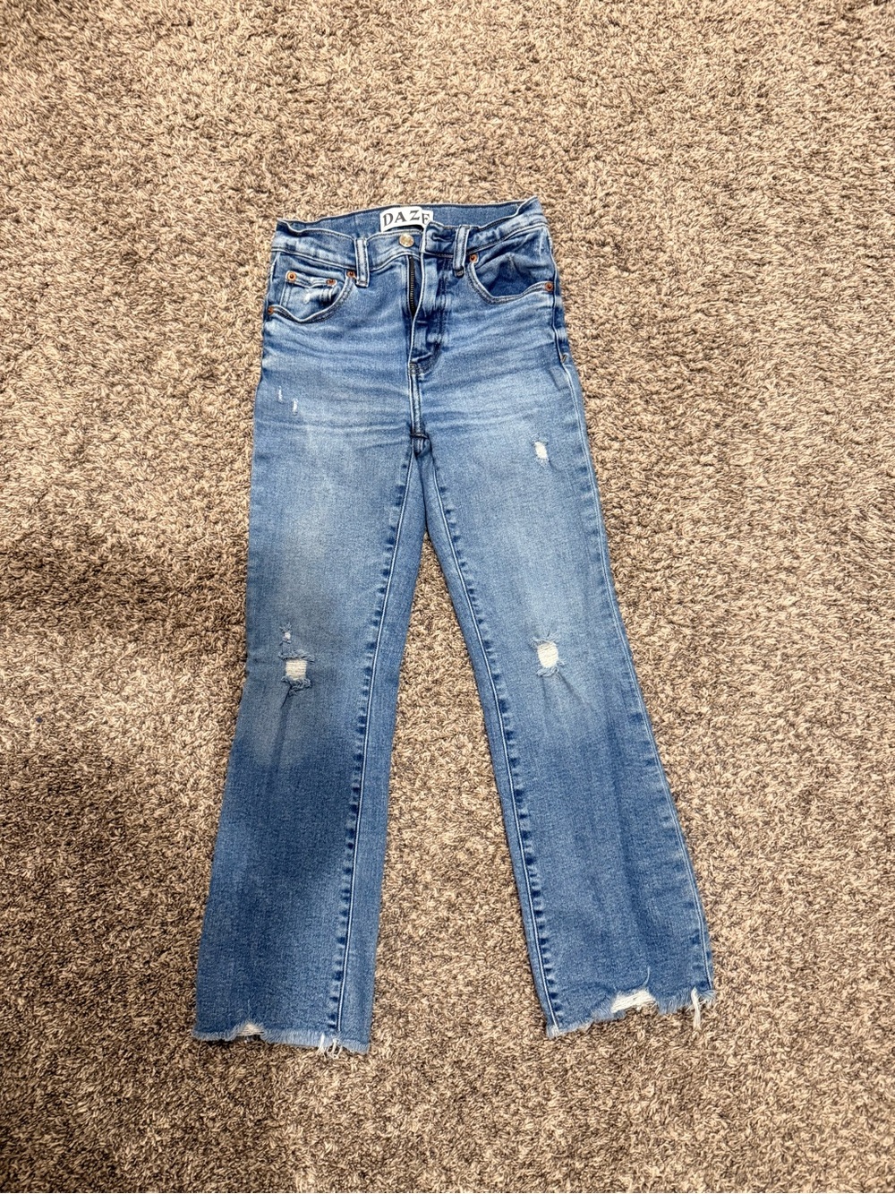 DAZE Shy Girl High Waist Crop
Flare Jeans 23